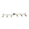 Lampa sufitowa Amalfi 6lt bar satin nickel 35W (61003) - Saxby