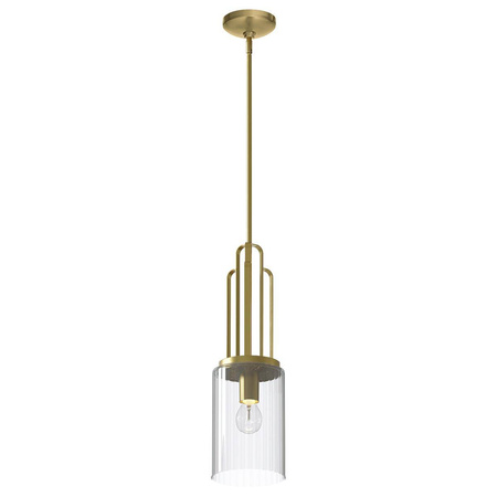 Lampa wisząca Kimrose - 1 źródło światła - Szczotkowany naturalny mosiądz (QN-KIMROSE-MP-BNB) - Quintiesse