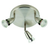 Lampa sufitowa Amalfi 3lt round satin nickel 35W (G2523413) - Saxby