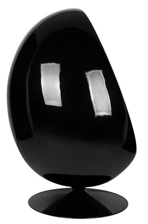 Fotel OVALIA BLACK czerwony - włókno      szklane, metal (JH-069.BLACK.RED) - King Home