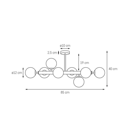 Lampa sufitowa CUMULUS 3 (10757802) - Kaspa