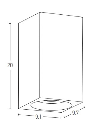 OUTDOOR WALL LIGHT LED 8W CONCRETE (E254 Zambelis) - Zambelis