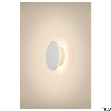 Kinkiet zewnętrzny D-RING S  biała (1007912) - SLV