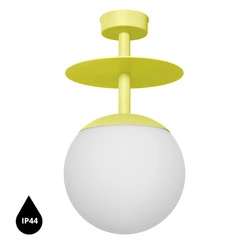 PLAAT B żółta lampa przysufitowa / plafon z podwyższoną szczelnością IP44 (PLB1110S3) - Ummo