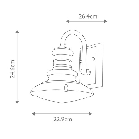 Kinkiet zewnętrzny Redding Station (FE-REDDING2-S-PDB) - Elstead Lighting