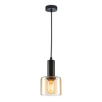 Lampa Wisząca Santia (PND-65342-1-BK+AMB) - Italux