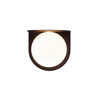 WALL LIGHT WITH OPAL GLASS 1XG9 MAX 7W BLACK MAT (20344-S Zambelis) - Zambelis