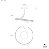 Lampa sufitowa RIBBON Kol. Biały 4000K (0030.20 N) - Vivida
