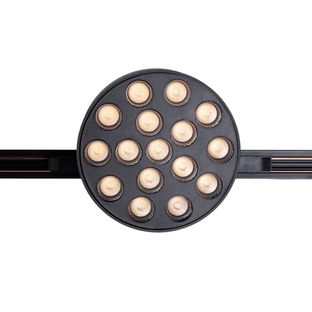 MAXLIGHT N0012N raster MICRO11 12W Czarny okrągły 3000K On-Off