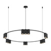Lampa wisząca (koło) GENESIS BLACK 15xGU10 (ML0376) - Milagro