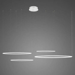 Lampa wisząca Ledowe Okręgi No.4  Φ100 cm in 3k  biała ściemnialna Altavola Design (LA084/CO4_100_in_3k_white_dimm) - ALTAVOLA DESIGN