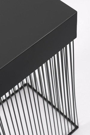 BIZZOTTO stolik kawowy YASLINE 30x30      czarny (0747368) - Bizzotto