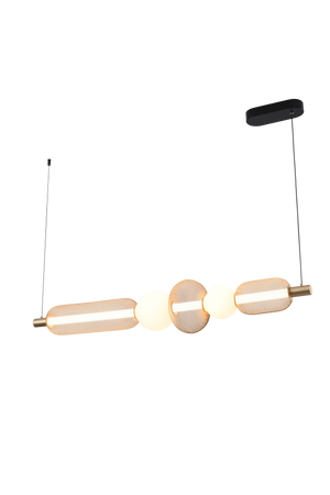 SARR LAMPA WISZĄCA CZARNY MAT+ZŁOTA/MATT BLACK+GOLD (MD2596-5B-3BGT) - Zuma Line