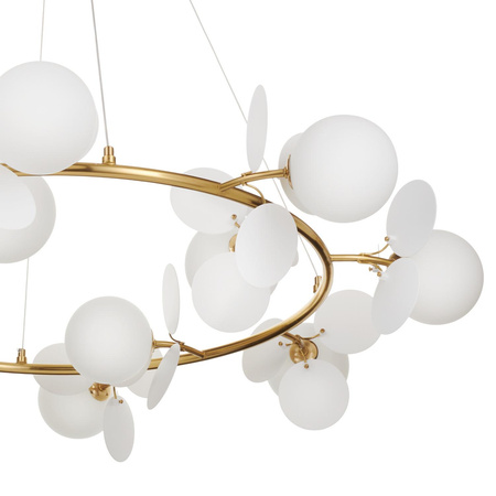 Ozdobny żyrandol CHIC złoto biały 105 cm (ST-DL-2969) - Step into Design