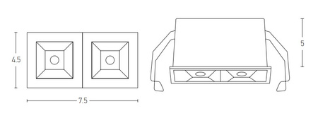 RECESSED SPOT LED 5W WHITE (S085 Zambelis) - Zambelis