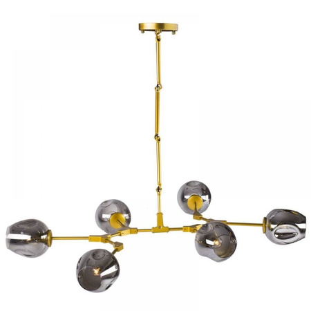 Lampa wisząca MODERN ORCHID-6 złoto szara 130 cm (ST-1232-6-GOLD) - Step into Design