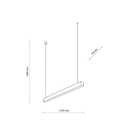 LUXE BLACK LAMPA WISZĄCA LED (18080) - TK Lighting