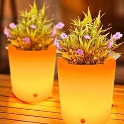 Lampa ogrodowa donica FLOWER POT S LED RGBW 16 kolorów 29 cm (ES-FL021) - Step into Design