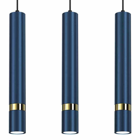 Lampa wisząca JOKER NAVY BLUE/GOLD 3xGU10 (MLP7726) - Milagro