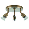 Lampa sufitowa Amalfi 3lt round antique brass 35W (60997) - Saxby