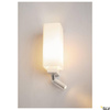 QUADRASS SPOT, lampa ścienna natynkowa LED indoor ze spotem LED i oprawą żarówki E27, kolor biały (1003429) - SLV