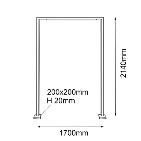 Lampa stojąca ogrodowa Taketa - Antracyt (2140 mm)   (9931) - Shilo Garden