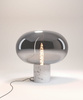 Lampa stołowa MOONSTONE biały marmur + szkło dymione (T0055) - MAXLIGHT