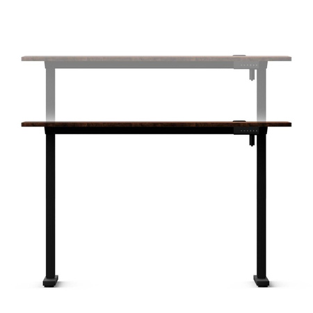 Biurko gamingowe regulowane elektrycznie Control+ 120 Drewno (LV0861) - LVN SYSTEM