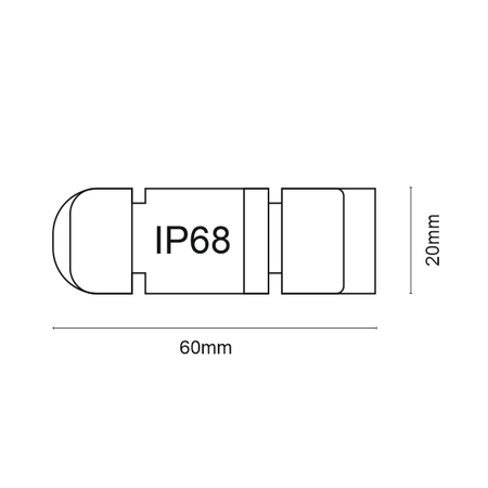 Złącze kablowe 3 PIN - Czarne   (9950) - Shilo Garden