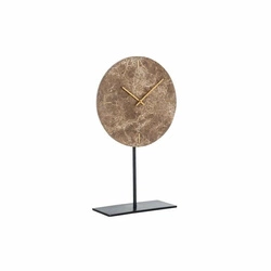 RICHMOND zegar stołowy BRETT brązowy (-KK-0095) - Richmond Interiors