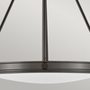 Lampa wisząca Collier - 4 źródła światła - Zgaszona czerń (HK-COLLIER-P-BX) - Elstead Lighting