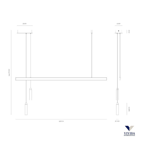 Lampa Wisząca FUNAMBULIST Kol. Biały (0059.31) - Vivida