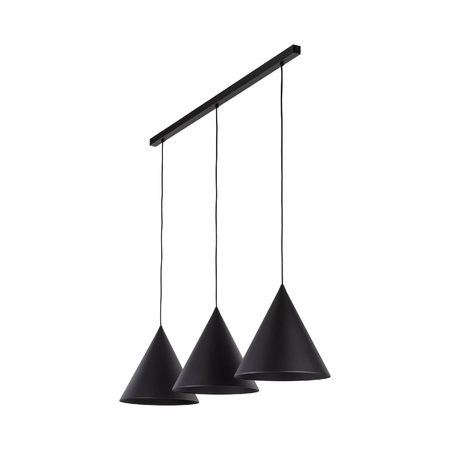 CONO BLACK LAMPA WISZĄCA 3 L LISTWA (10060) - TK Lighting