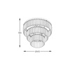 Lampa sufitowa TIFANNY czarna (P17127-4-BK) - Zuma Line