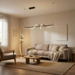 Nowoczesna lampa wisząca VIRGO PENDANT 150 3-STEP DIMM BK (AZ7152) Azzardo