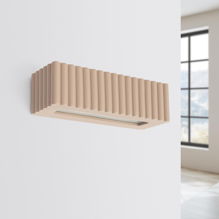 Kinkiet ceramiczny RIGATA taupe (SL.1887) - Sollux Lighting