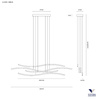 Lampa Wisząca LIL WAVE Kol. Czarny 3000K (0040.33 DIM) - Vivida
