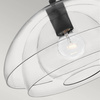 Lampa wisząca/ Półplafon Lotus - 1 źródło światła - Czarna (QN-LOTUS-P-BLK) - Quintiesse