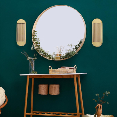 Średni kinkiet LED Palais - Vintage mosiądz (QN-PALAIS-W-M-VBS) - Quintiesse