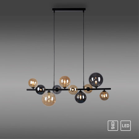 POPSICLE LAMPA WISZĄCA SMOKY/BURSZTYN (2583-18) - Paul Neuhaus