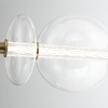 Lampa wyspowa Atomo - 7 źródeł światła - Szczotkowane złoto (QN-ATOMO-LP7-BG) - Quintiesse