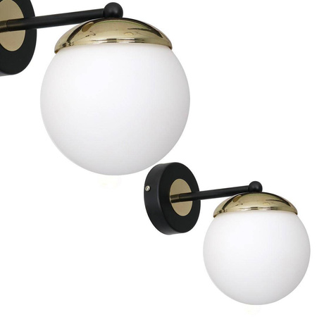 Kinkiet SPARTA BLACK / GOLD 1xE14 (MLP6512) - Eko-Light