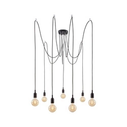 Neordic Ketil Lampa wisząca max. 7x20W E27 Czarny 230V silikon/Metal (PL50390) - PAULMANN