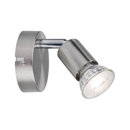 Spotlight Carolina max. 1x10W GU10 Nikiel Mat 230V Metal (PL66743) - PAULMANN