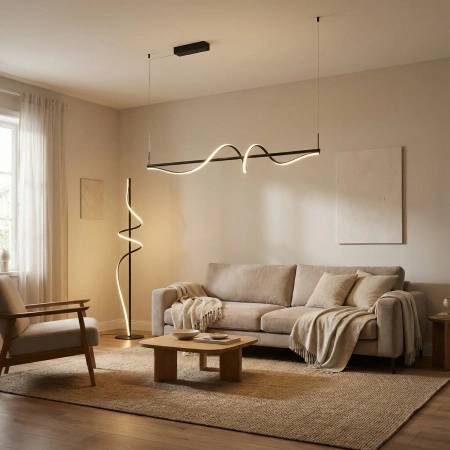 Nowoczesna lampa wisząca VIRGO PENDANT 150 3-STEP DIMM BK (AZ7152) Azzardo