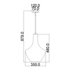 Lampa wisząca  Everly (KL-EVERLY-P-M-OZ) - Elstead Lighting