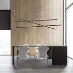 PENDANT LED LIGHT 64W BLACK (22237 Zambelis) - Zambelis