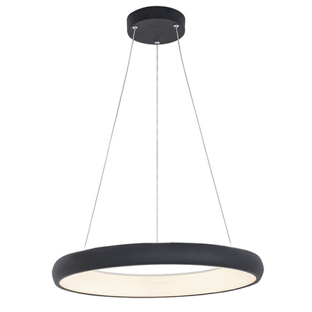PENDANT LIGHT 50W 3000K ALUMINUM & ACRYLIC DIMMABLE, MATT BLACK (2052 Zambelis) - Zambelis