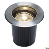 DASAR 215, lampa podłogowa wpuszczana outdoor, QPAR111, IP67, okrągła, stal nierdzewna 316, maks. 75W (229230) - SLV