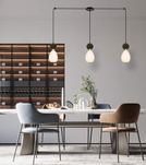 PENDANT 3XE14 MAX 15W BLACK MARBLE - BRASS (23243 Zambelis) - Zambelis